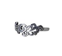 Anneau sterling, ssterling propice motif de nuage anneau anneaux réglables Rétro index mat