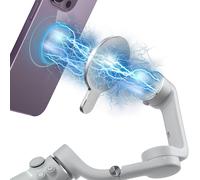Anneau Support Magnétique Pour Téléphone Portable Compatible Avec Dji Om6 / Om 5 / Om 4 Se/Om 4,Stabilisateur De Cardan Pour Dji Om,Pour Magsafe Accessoires,Support Portable,Argent(Q157)