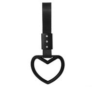 Anneau Suspension Cœur pour Voiture Nylon Plastique Compatibilité | Nylon Braid And Plastic, Heart Design, Easy Install On Bumper Or Interior, Fits Most Cars, 2 Pack