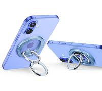Anneau Téléphone Support Magnétique Pour Magsafe,Halolock Aimant Téléphone Support Grip Pour Iphone 16/15/14/13/12,Samsung Galaxy S25,Réglable Dans Les 2 Sens,Accessoires Magsafe,Bleu Sierra