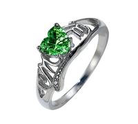 Anneau unisexe délicat Bague de bijoux exquise Bagues d'amour Coeur d'amour Zircon cubique incrusté de lettre de maman Bague de doigt Bijoux de fête des mères Cadeau Bande de mariage Meilleurs (C, 10)