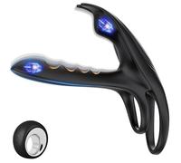 Anneau Vibrant 3-en-1 En Silicone Avec 10 Modes De Vibration, Télécommande - Stimulateur Du Point G Et Du Clitoris - Jouet Couple Étanche Rechargeable Pour Hommes Et Femmes