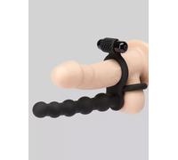 Anneau vibrant double pénétration Double Fun Beaded