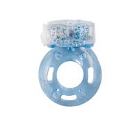 Anneau Vibrant cockring silicone bleu