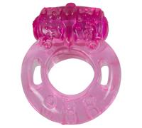 Anneau vibrant jetable pour pénis (rose)
