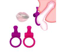 Anneau vibrant pour le plaisir des hommes （2pcs）