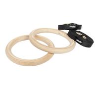 VirtuFit Anneaux de gymnastique en bois - Sangle incluse