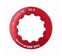 Anneau Vitesse Roue de Vélo Pignon Couronnes Cassette Bague de Verrouillage pour Vélo VTT de 7 à 11Vitesses(Rouge)