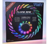 Anneau Volant 16 Millions Couleurs RVB Lumineux Mode Perdu allumage Automatique sûr Doux étanche Frisbee léger Cadeau