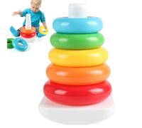 Anneaux À Empiler Arc-en-Jouet Coordination œil-main et développement | d'Empilage Enfant Cercles Colorés Apprentissage Ludique Activité d'Éveil Garçons Maison Préscolaire