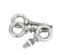 Anneaux à œil de levage en acier inoxydable 304 M10 M12 M14 M16 M18 M20 M22 M24 M27 M30 avec rondelle d'écrou, ensemble vis marin(M14x70mm 1Set)