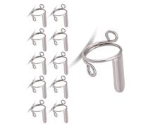 Anneaux à ongles réutilisables en métal pour ongles à presser (pas de colle) - Taille réglable pour ongles en acrylique - Lot de bagues amovibles et réutilisables