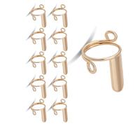 Anneaux à ongles (sans adhésif) pour acrylique et à presser pour décoration d'ongles réglables en acrylique et appuyez dessus