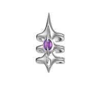 Anneaux à pointes empilables à trois couches avec un design ouvert pour créer des looks de couches uniques Inspirés par Star Craft of Alloy Port confortable et empilage polyvalent Fabriqué en alliage