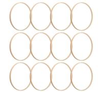 Anneaux attrape-rêves, 12 pièces cerceaux en bambou de 6 pouces, anneaux attrape-rêves en macramé, cerceau floral pour bricolage, couronne de mariage, artisanat à suspendre au mur, en bois pour l'art