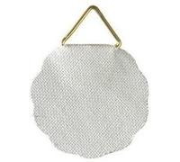 Hama Anneaux autocollants pour cadres photo (en métal, 10 pièces, attaches triangulaires, pour coller sur du bois, plastique ou métal) Blanc/Doré
