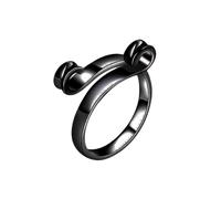 Anneaux Bagues Anneau de crochet à tricoter Support de doigt de fil ouvert en métal Anneau de tension de crochet réglable Anneau de tension de fil pour la libération des doigts (BK2, One Size)