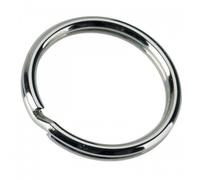 Anneaux brisé pour porte-clés - acier nickelé - D 16 mm - 10 pièces BRICOZOR