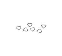 HAMA Anneaux Brisés Triangulaires x6 Argentés