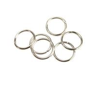 Anneaux brisés ronds 12 mm Argenté 60 pièces