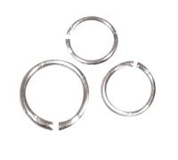 Anneaux Brisés Ronds 5 À 12 Mm Argenté 120 Pièces