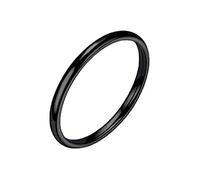 Anneaux Crochets Bijoux Bague Femme Bague Géométrie Argent Massif 925 Blanc Bijoux Bagues Accessoires Anneau Anneaux (Black, 7号)