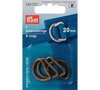 Anneaux D 20 mm laiton antique