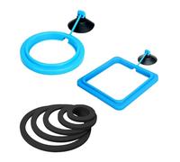 Anneaux D’Alimentation De Nourriture Pour Poissons 2Pcs, Anneaux De Plantes Flottantes 5Pcs, Mangeoire D’Aquarium, Accessoires D’Aquarium