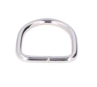 Anneaux D en Métal de Fer de qualité Supérieure pour Sacs à Vêtements, Petits Anneaux en D Robustes et Brillants à Large Application pour Chapeaux de Chaussures, 20 Pièces, 3.3cm X 3cm