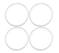 Anneaux D’étanchéité pour Bouteille 4 Pièces Silicone Blanc pour Gobelet | Joints de Remplacement 16 à 20 Oz, Usage pour Tasse de Voyage, Nettoyage Facile, Fermeture Hermétique