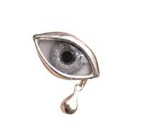 Anneaux d ' expression émotionnelle modernes avec détails d ' oeil et de larme 3D, accessoire de mode en résine, pour les amateurs de bijoux, cerceau unisexe moderne