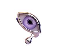 Anneaux d ' expression émotionnelle modernes avec œil 3D et détails de déchirure, accessoire en résine de mode, pour les amateurs de bijoux, cerceau pour les yeux qui pleurent