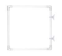 Anneaux d'alimentation pour poissons en acrylique transparent avec ventouse facile à installer pour empêcher la nourriture de dériver et de gaspiller 23 x 23 cm
