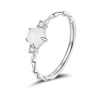 Anneaux d'anneau de lune pour les femmes pour femmes anneaux empilables Band Fine Bijoux