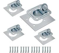 Anneaux D'arrimage en D,Crochet Arrimage en D Traction,4PCS Anneau de Corde de Remorque encastré en Acier Inoxydable,Portant 2270Kg,pour Sécuriser L’Ancrage des Bateaux,Cargaisons,Camions,Fourgonnette