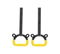 Anneaux de balançoire trapèze - 2 pièces sangles à boucle | Anneaux d'exercice de traction avec cordes | Anneau d'exercice en forme d'ours mignon | Calisthénie antidérapante | Équipement professionnel