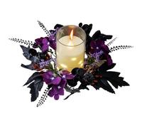 Anneaux de bougie pour piliers - Décoration de bureau d'Halloween - Décoration de table d'Halloween, centre de table de mariage pour fêtes de famille