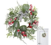 Anneaux de bougies de Noël - Couronnes d'anneaux de bougies en guirlande, aiguilles de pin enneigé | Bouges pilier couronne de pin pour armoire à manger, cheminée, étagère, vacances, fête d'hiver, ma