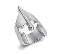 Anneaux De Casque De Héros Spartiate Rétro Pour Hommes Anneau Mat Créatif Punk Rock Rap Anneaux Pour Homme Mode Individualité Ornements Cadeaux