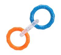 Anneaux de chien mâcher un jouet, un jouet de tirage de chien, 3 anneaux Puller Dog Toy, Jeu de morsure interactif, fournitures pour animaux de compagnie, favorise les soins de dents, l'équipement d'e