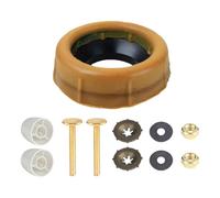Anneaux de cire étanches épais de 4 cm avec brides d'étanchéité pour une installation sécurisée des toilettes et boulons décoratifs - Anneaux de cire résistants à la corrosion avec joint à bride pour