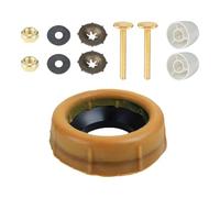 Anneaux de cire résistants à la corrosion avec joint d'étanchéité pour toilettes et cache-boulons, accessoires de cire