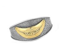 Anneaux de clown de taille doigt sur le thème du hip-hop - Construction robuste en cuivre pour un port confortable au quotidien - Design ouvert