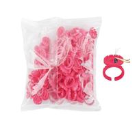 Anneaux De Colle 100PCS - Porte-anneaux De Colle Smart Lash | Anneaux De Colle À Cils Réglables, Porte-colle Portable Pour Peinture, Rouge À Lèvres, Gobelets À Colle Adaptés Aux Débutants