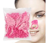 Anneaux De Colle De Cils - 100pcs Tasses Adhésives Jetables | Porte-colle De L'extension Des Cils Réglables, Bague De Colle Intelligente Pour Les Artistes De Cil, Pigment De Tatouage, Rouge À Lèvres,