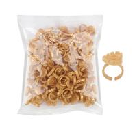 Anneaux de colle d'extension des cils | 100pcs anneaux de support de colle à collages réglables, tasses à jetable pour extensions de cils, fournitures de support de colles intelligente pour les a