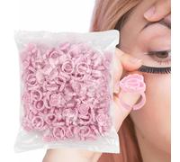Anneaux De Colle D'extension Des Cils - Anneaux De Colle 100pcs Pour Les Extensions De Cils, Fournitures De Lashing Extensions De Gluess Tasses | Cup De Glue Intelligente Réglabl