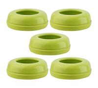 Anneaux De Collier De Rechange - Lot De 5 Récipients À Vis, Bagues D'étanchéité Pour Tétine, Joints Centraux De Bouteille Anti-fuite, Accessoires De Bouteille De Qualité Alimentaire | Solution Adaptée