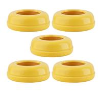 Anneaux de collier de remplacement - Colliers de vis de biberon de 5 packs, fixations de mamelon à l'épreuve des fuites | Accessoires de bouteille en verre sécurisés, ensemble de bagues d'alimentation