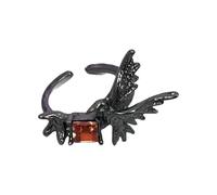Anneaux de corbeau esthétiques sombres style punk bijoux unisexe réglable en alliage durable pour elle mystérieuse corneille